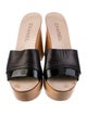 Chanel Interlocking CC Logo Leather Slides