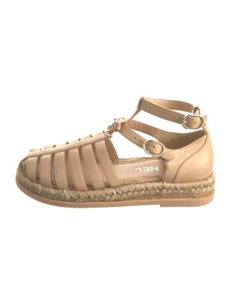 Chanel 2024 Interlocking CC Logo Gladiator Sandals