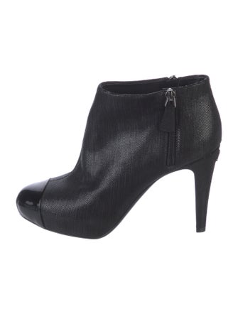 Chanel Interlocking CC Logo Canvas Boots