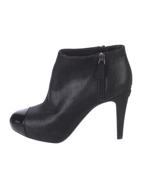 Chanel Interlocking CC Logo Canvas Boots