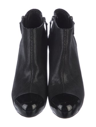 Chanel Interlocking CC Logo Canvas Boots