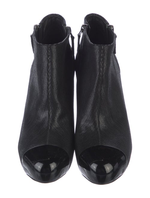 Chanel Interlocking CC Logo Canvas Boots