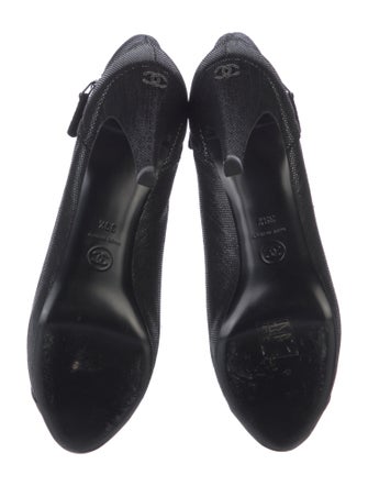 Chanel Interlocking CC Logo Canvas Boots