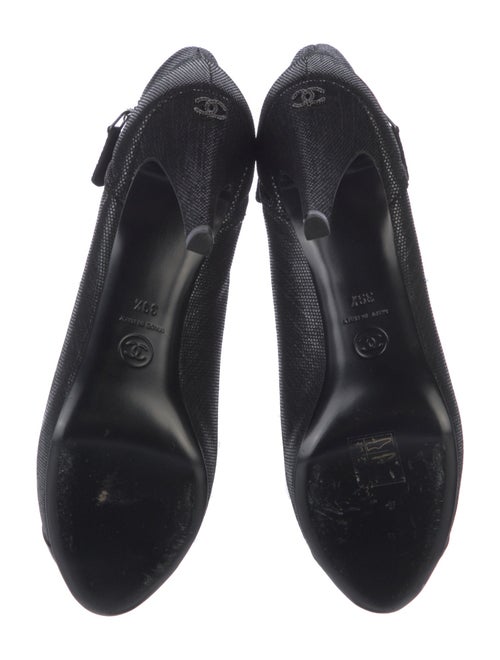 Chanel Interlocking CC Logo Canvas Boots