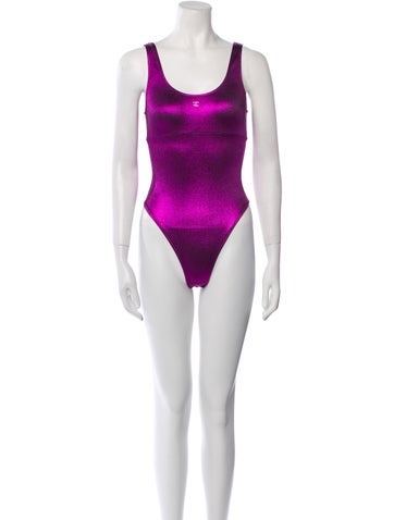Chanel Swimwear 2024 Crystal Embellishments One-Piece Us4, Fr36 | S