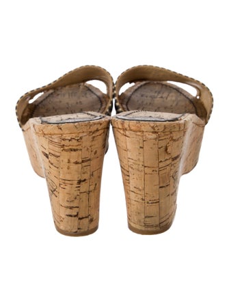 Chanel Interlocking CC Logo Canvas Mules