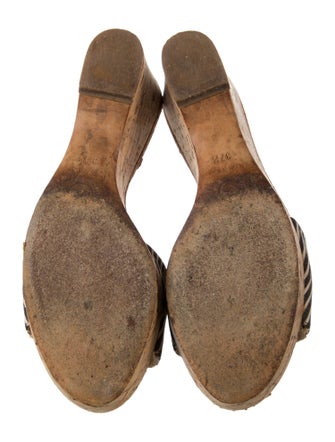 Chanel Interlocking CC Logo Canvas Mules