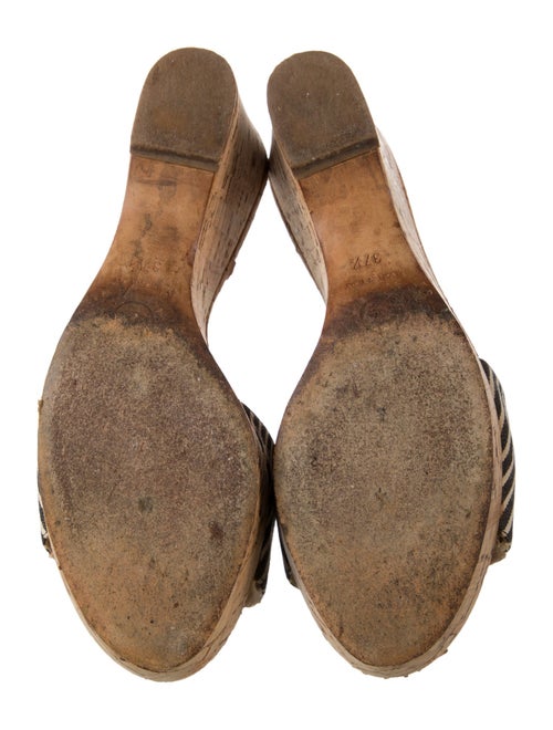 Chanel Interlocking CC Logo Canvas Mules