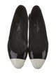Chanel Interlocking CC Logo Patent Leather Flats