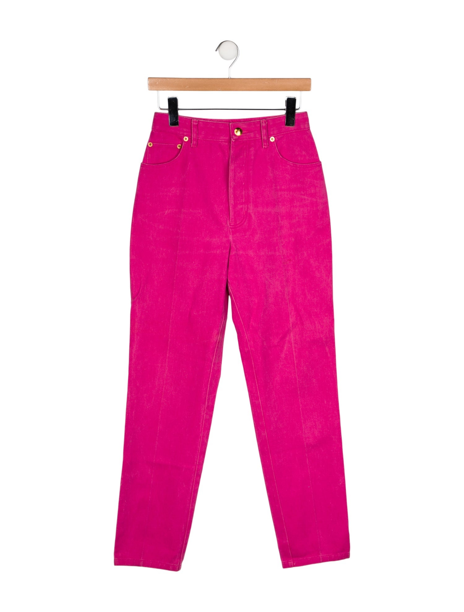 Chanel High-Rise Straight Leg Jeans