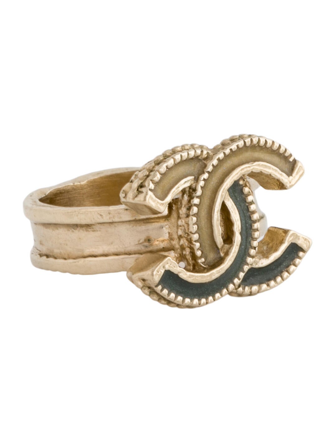 Chanel Resin CC Cocktail Ring