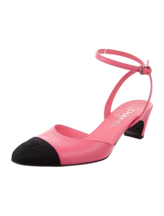 Chanel 2024 Interlocking CC Logo Slingback Pumps