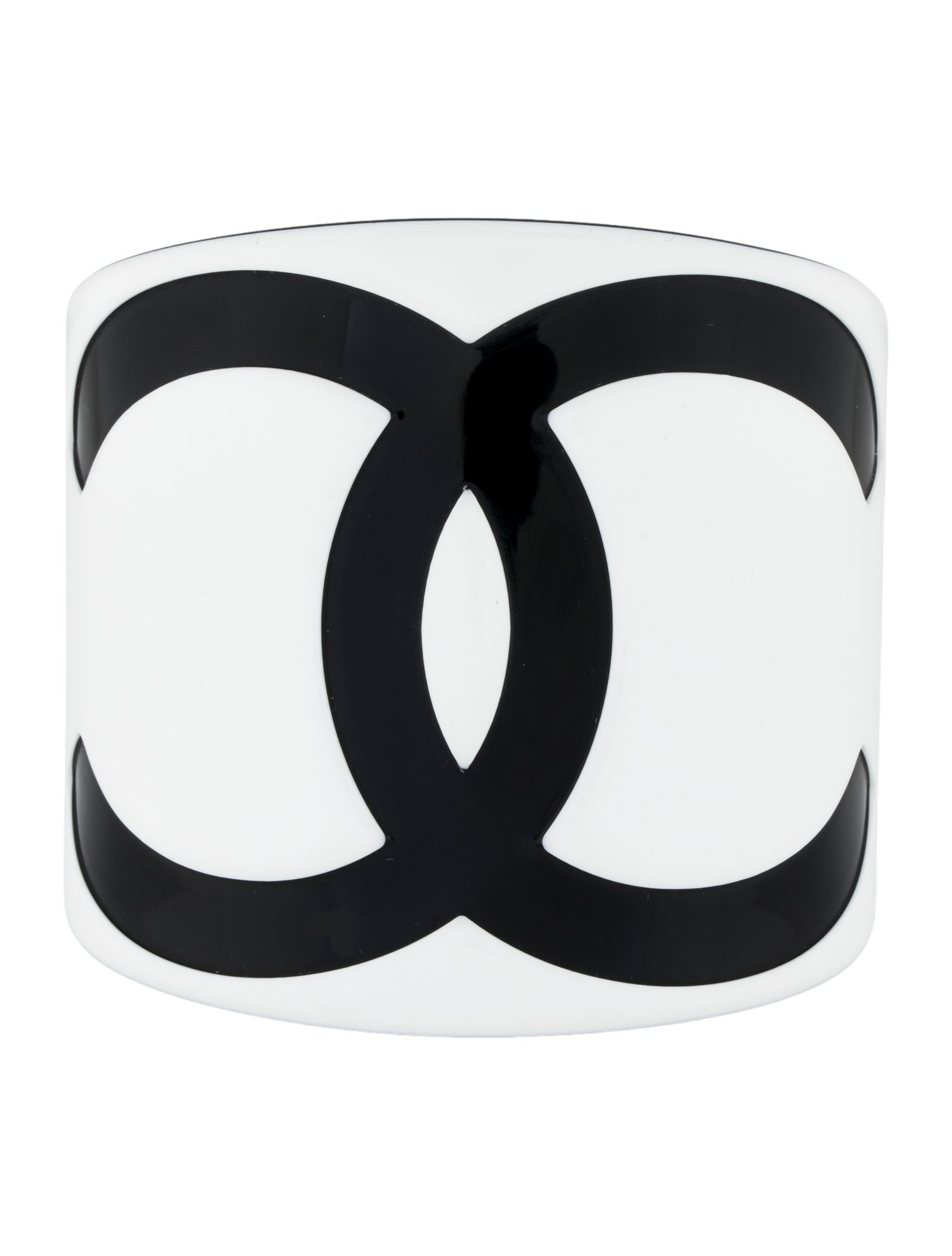 Chanel Resin CC Cuff Bracelet
