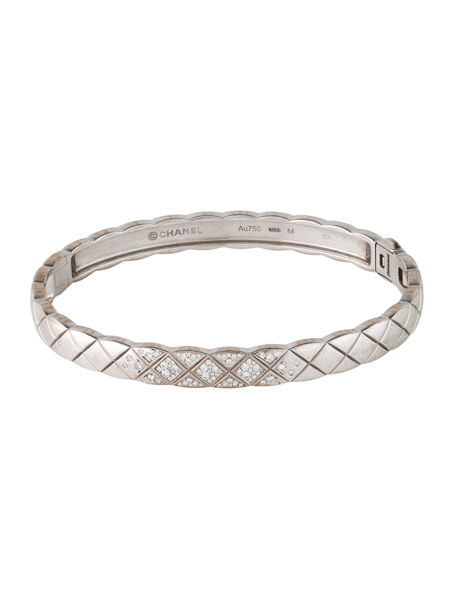 Chanel 18K Diamond Coco Crush Bracelet