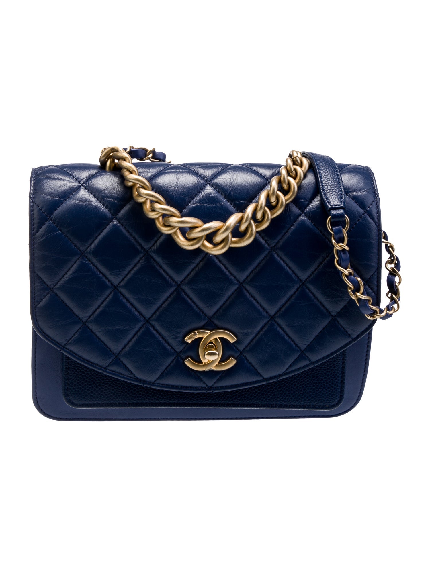 Chanel CC Quilted Chain Handle Flap Bag