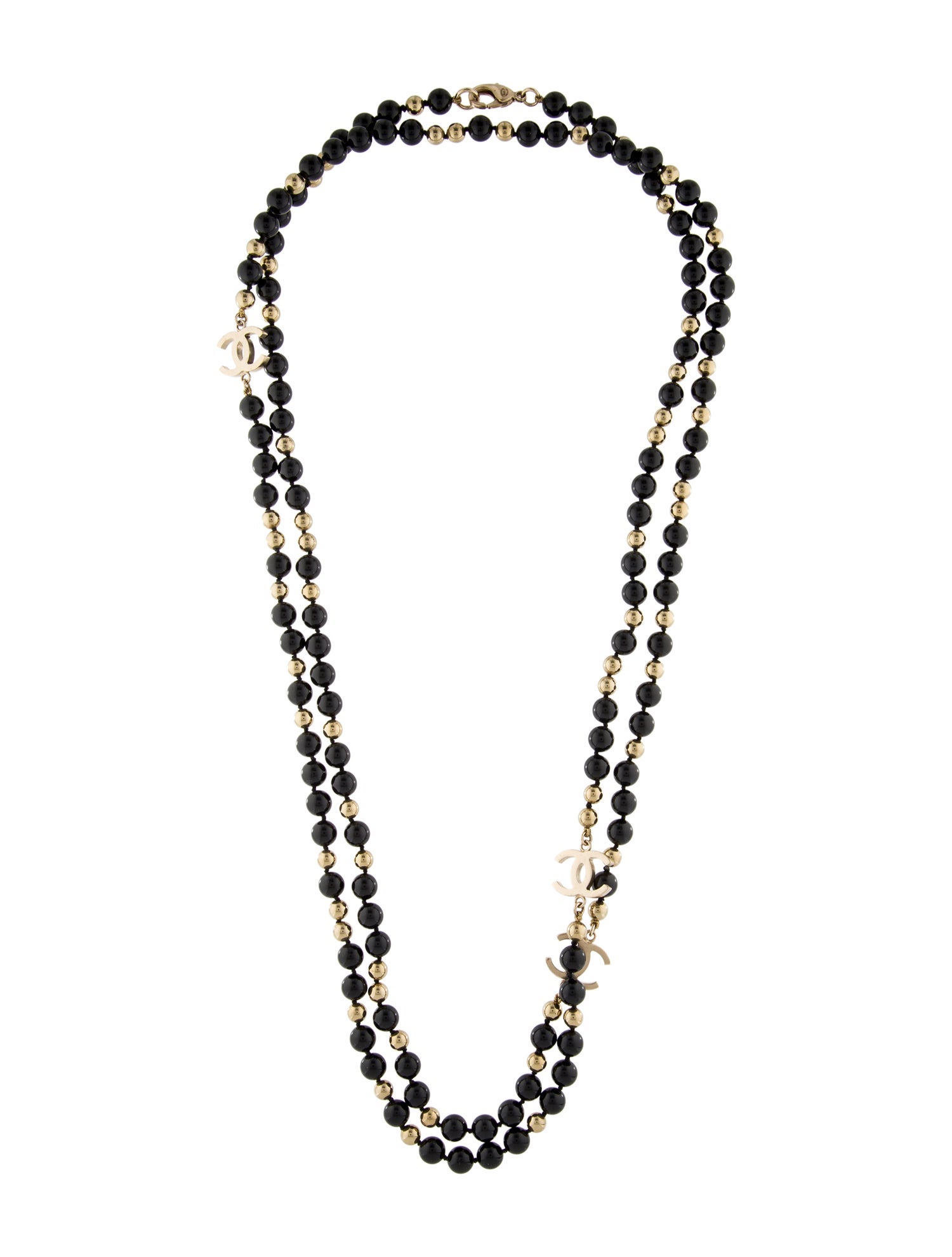 Chanel CC Station Bead Necklace
