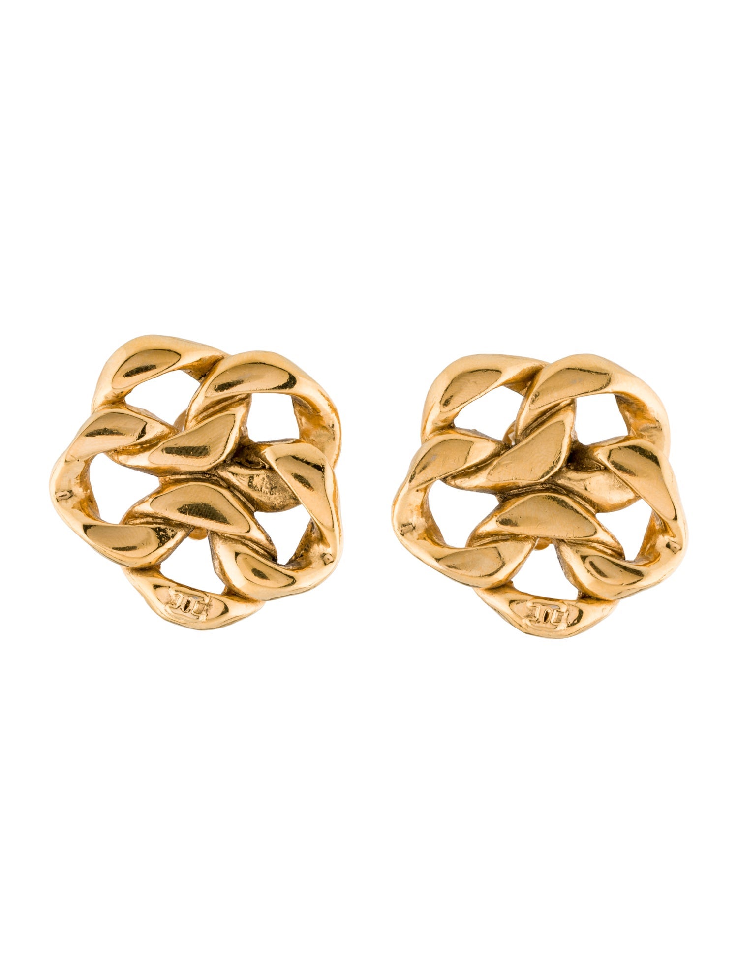 Chanel Vintage CC Clip-On Earrings