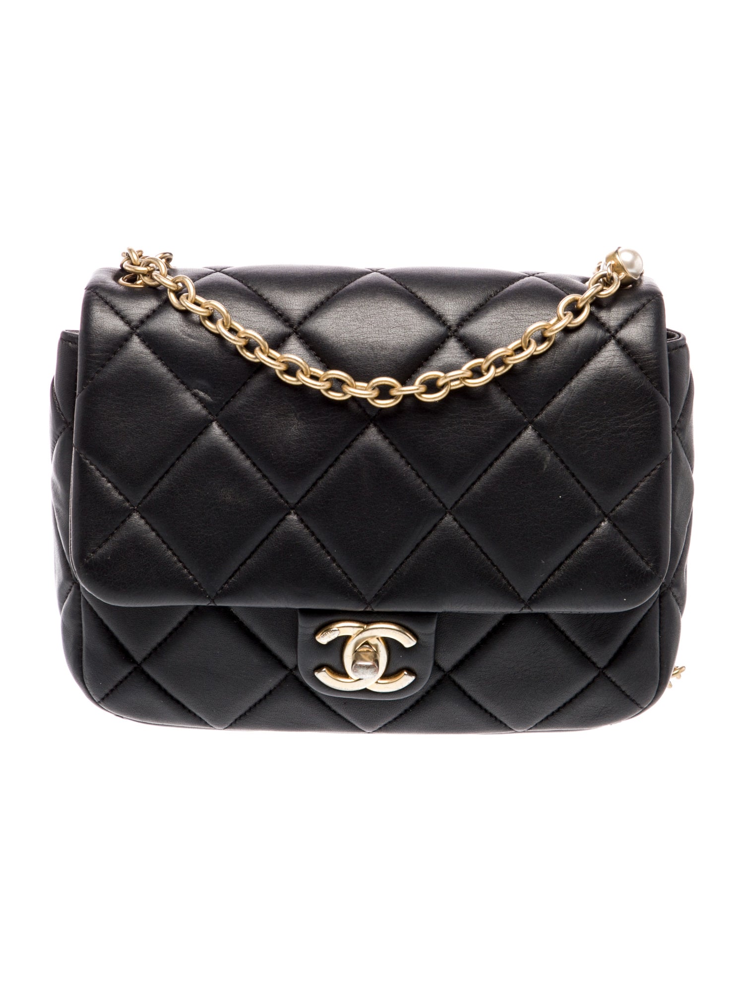 Chanel Quilted Mini Charm Me Flap Bag