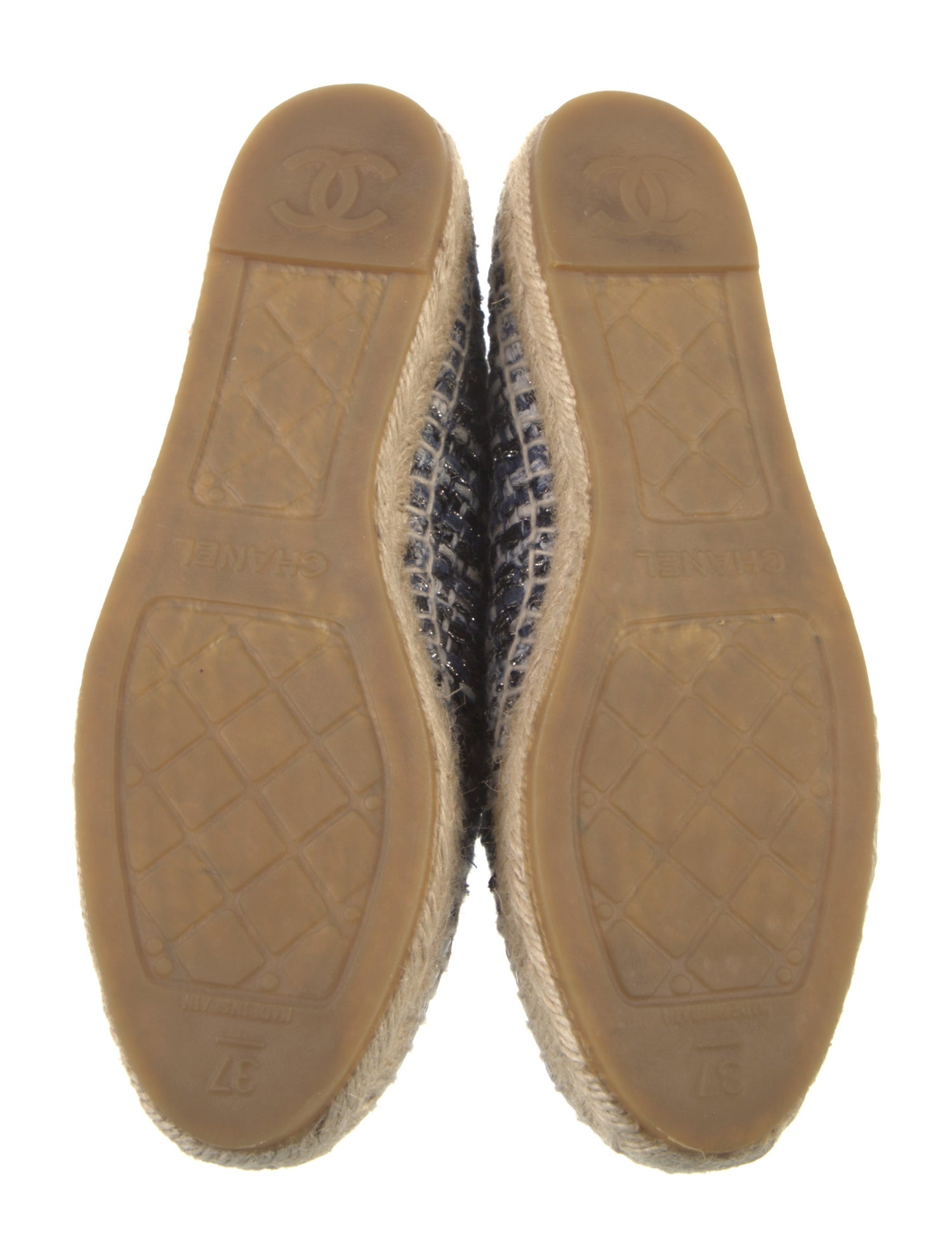 Chanel 2017 Interlocking CC Logo Espadrilles