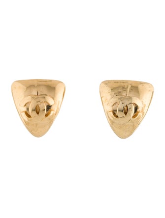 Chanel Vintage CC Clip-On Earrings