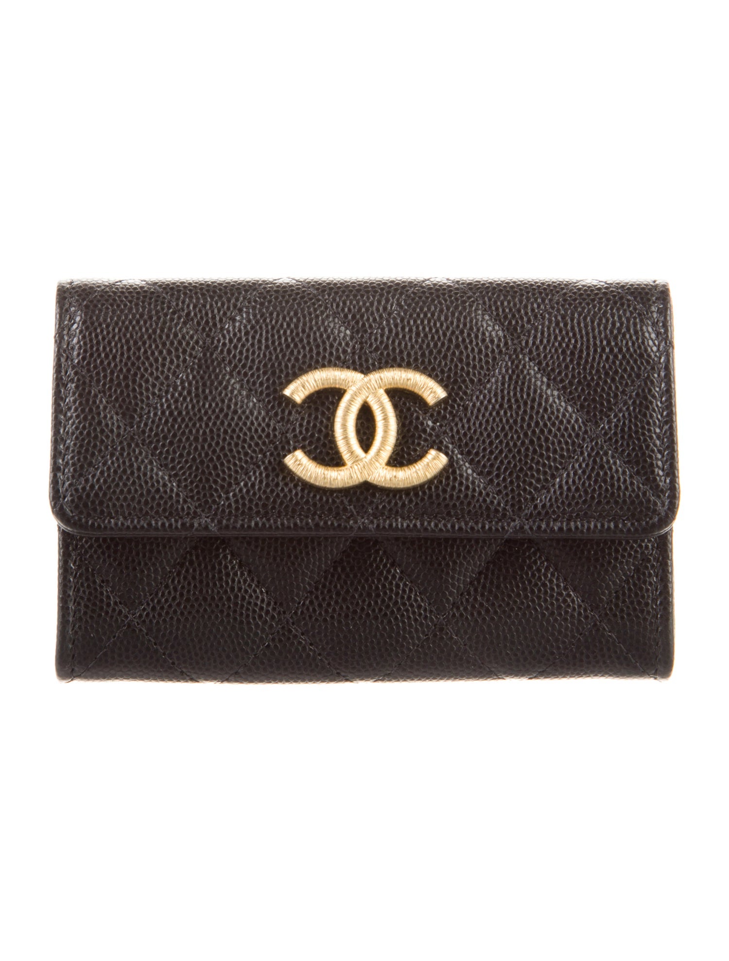 Chanel Interlocking CC Logo Trifold Wallet