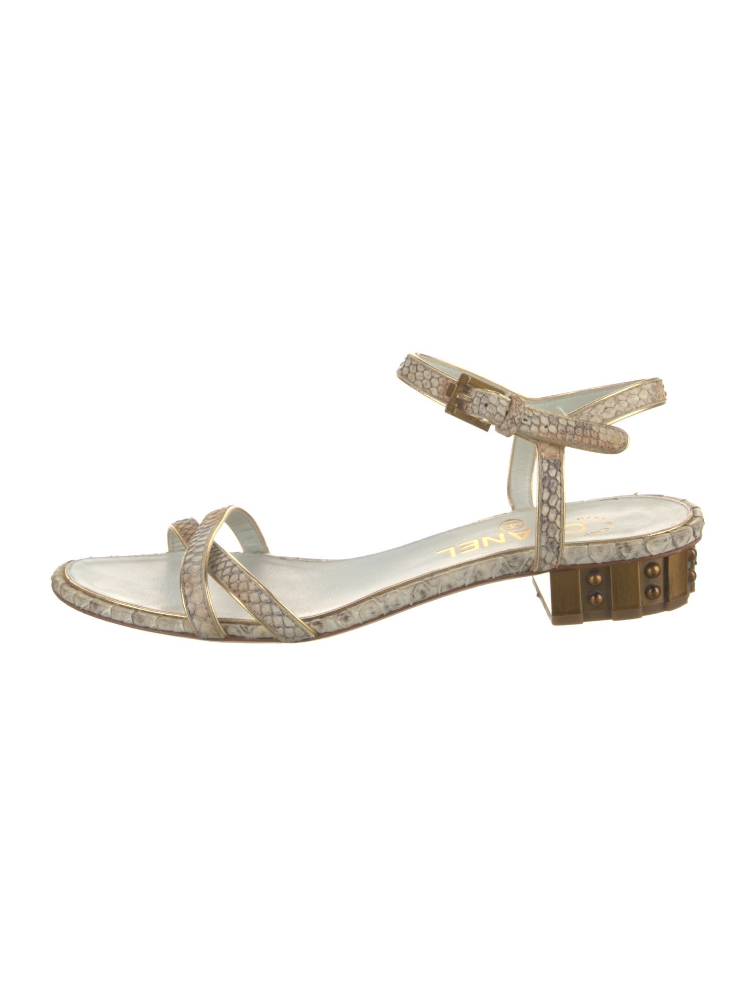 Chanel Vintage Interlocking CC Logo Sandals