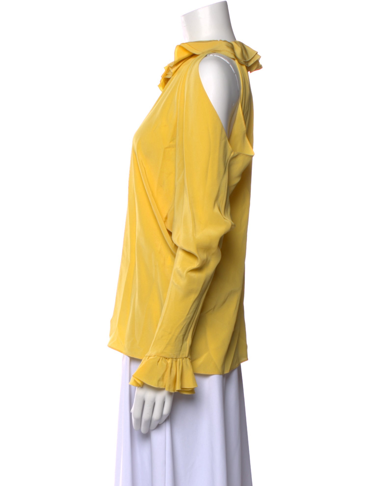 Chanel 2017 Silk Button-Up Top