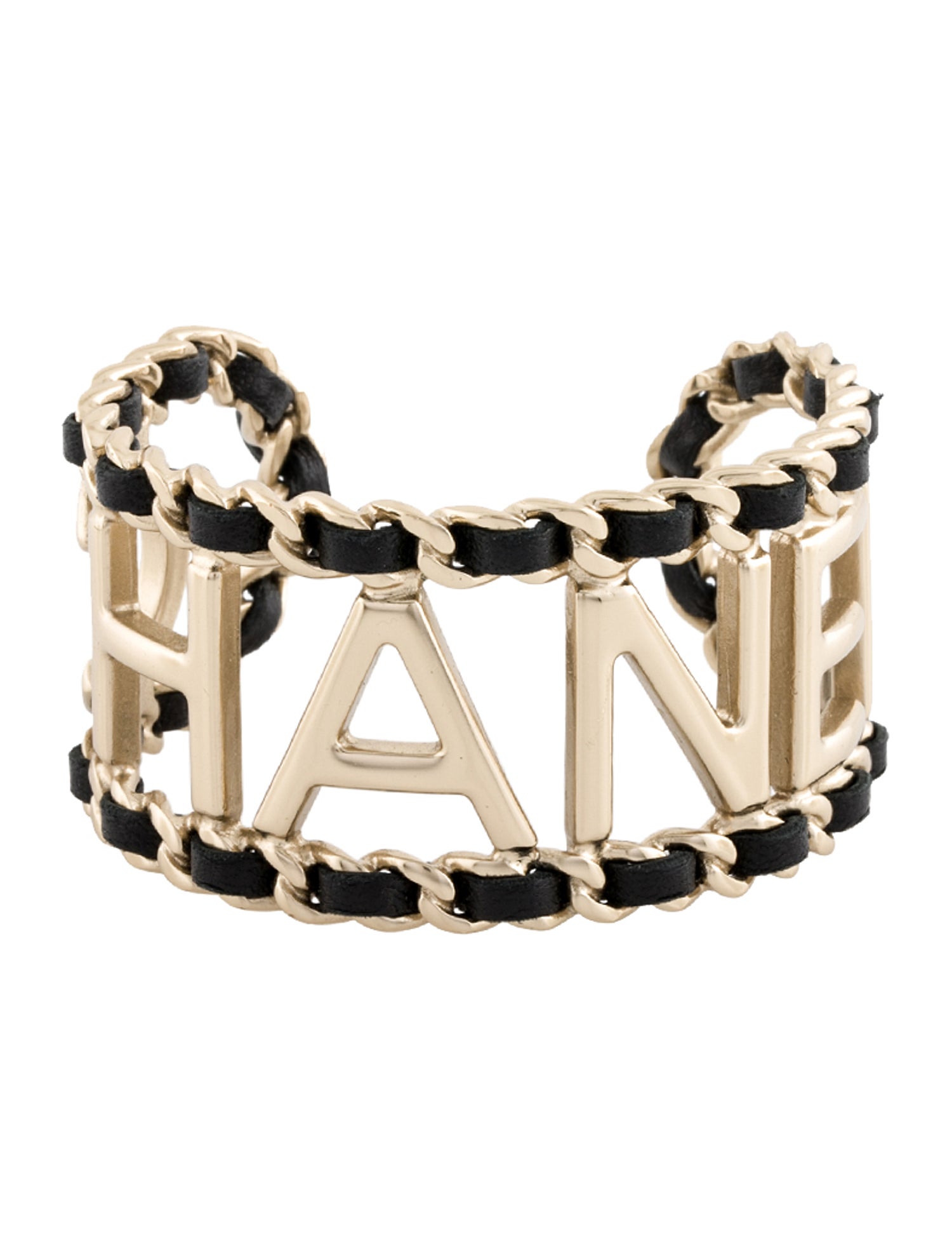 Chanel 2020 Leather 'CHANEL' Cuff