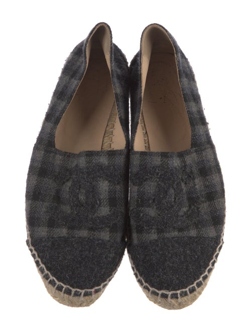 Chanel Interlocking CC Logo Wool Espadrilles