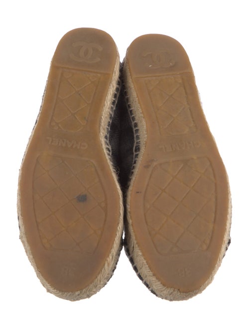 Chanel Interlocking CC Logo Wool Espadrilles