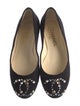 Chanel Interlocking CC Logo Tweed Ballet Flats