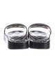 Chanel Interlocking CC Logo Rubber Slides