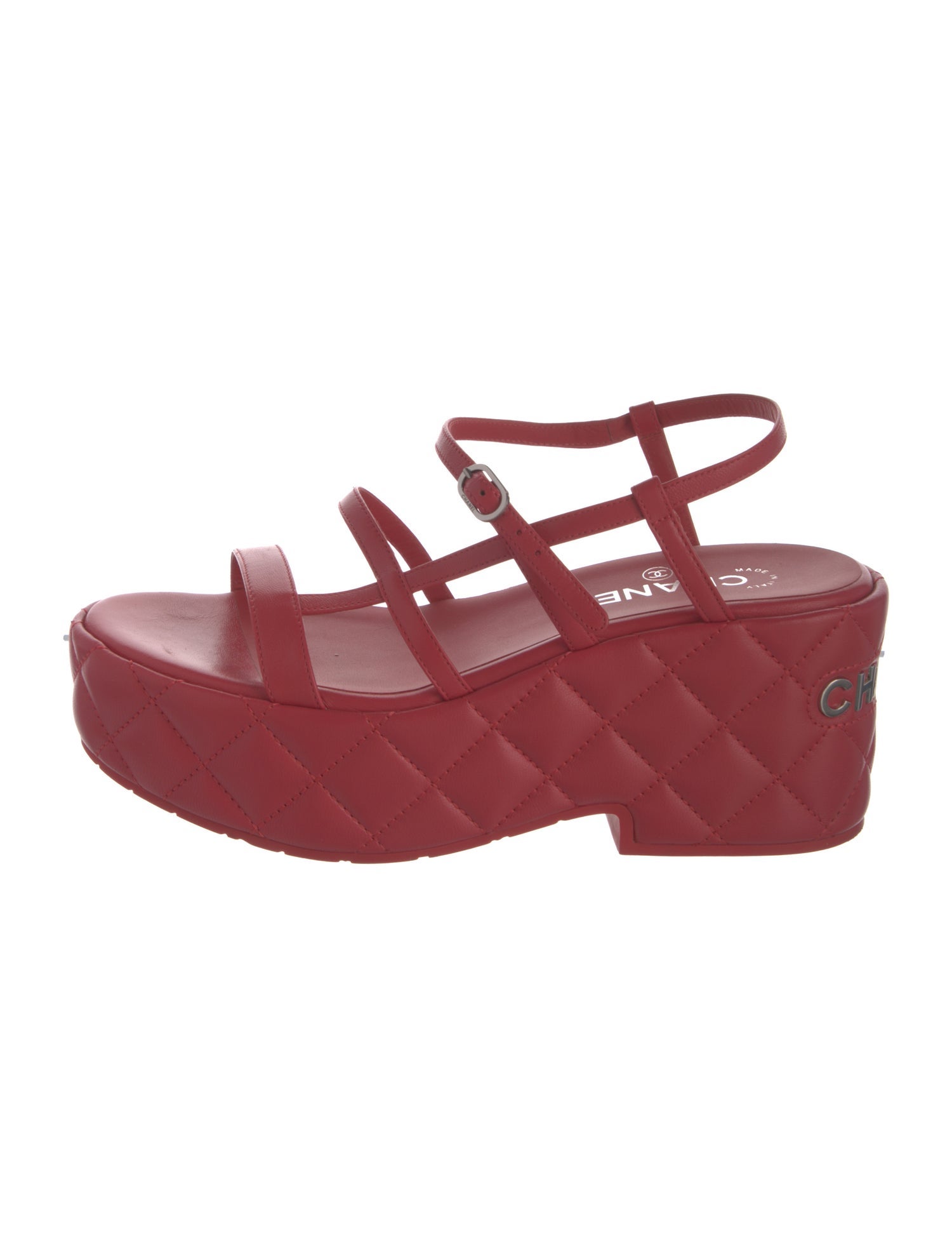 Chanel 2023 Interlocking CC Logo Sandals