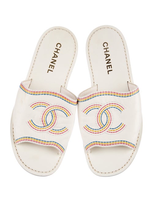 Chanel 2021 Interlocking CC Logo Slides