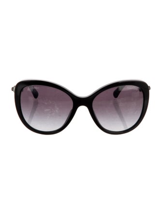 Chanel CC Pearl Round Oversized Interlocking CC Logo Sunglasses