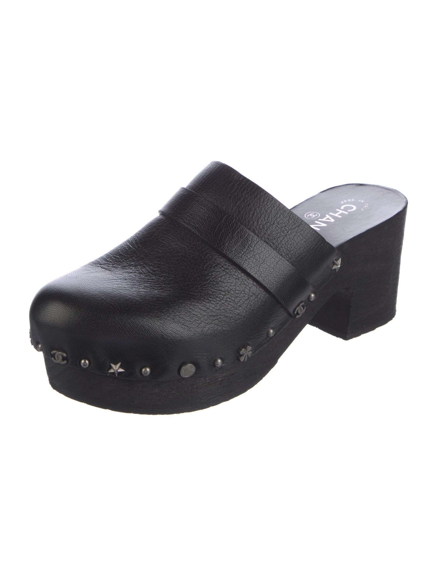 Chanel 2015 Interlocking CC Logo Mules