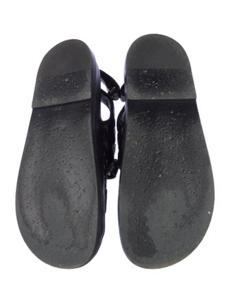 Chanel 2024 Interlocking CC Logo Slingback Sandals