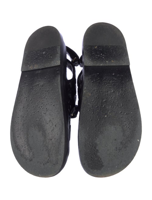 Chanel 2024 Interlocking CC Logo Slingback Sandals