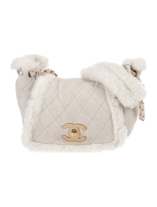Chanel Small Shearling Accordion Flap Bag