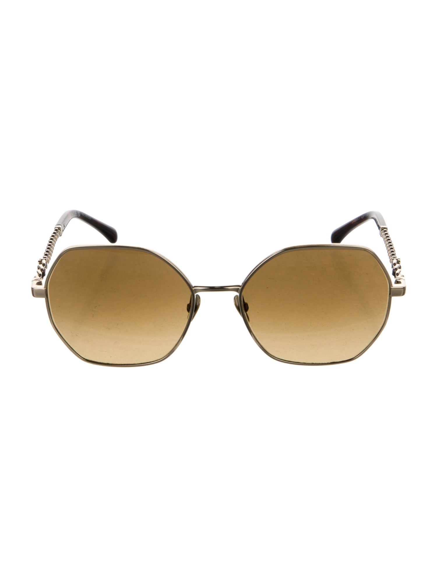 Chanel Faux Pearl Accents Cat-Eye Sunglasses