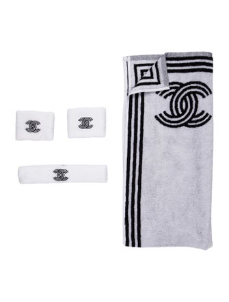 Chanel 2023 Tennis Racket Case and Towel Set