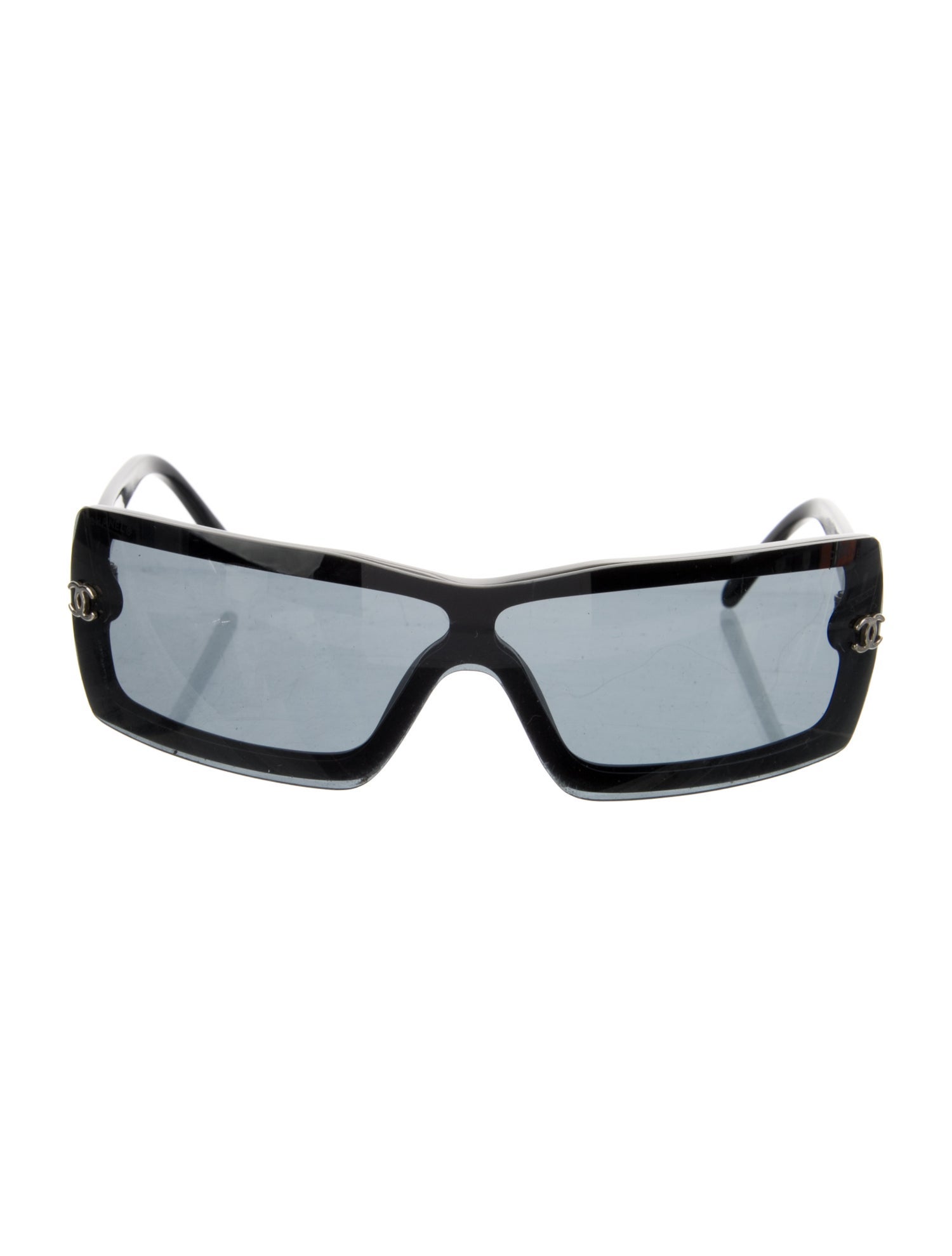 Chanel Interlocking CC Logo Shield Sunglasses