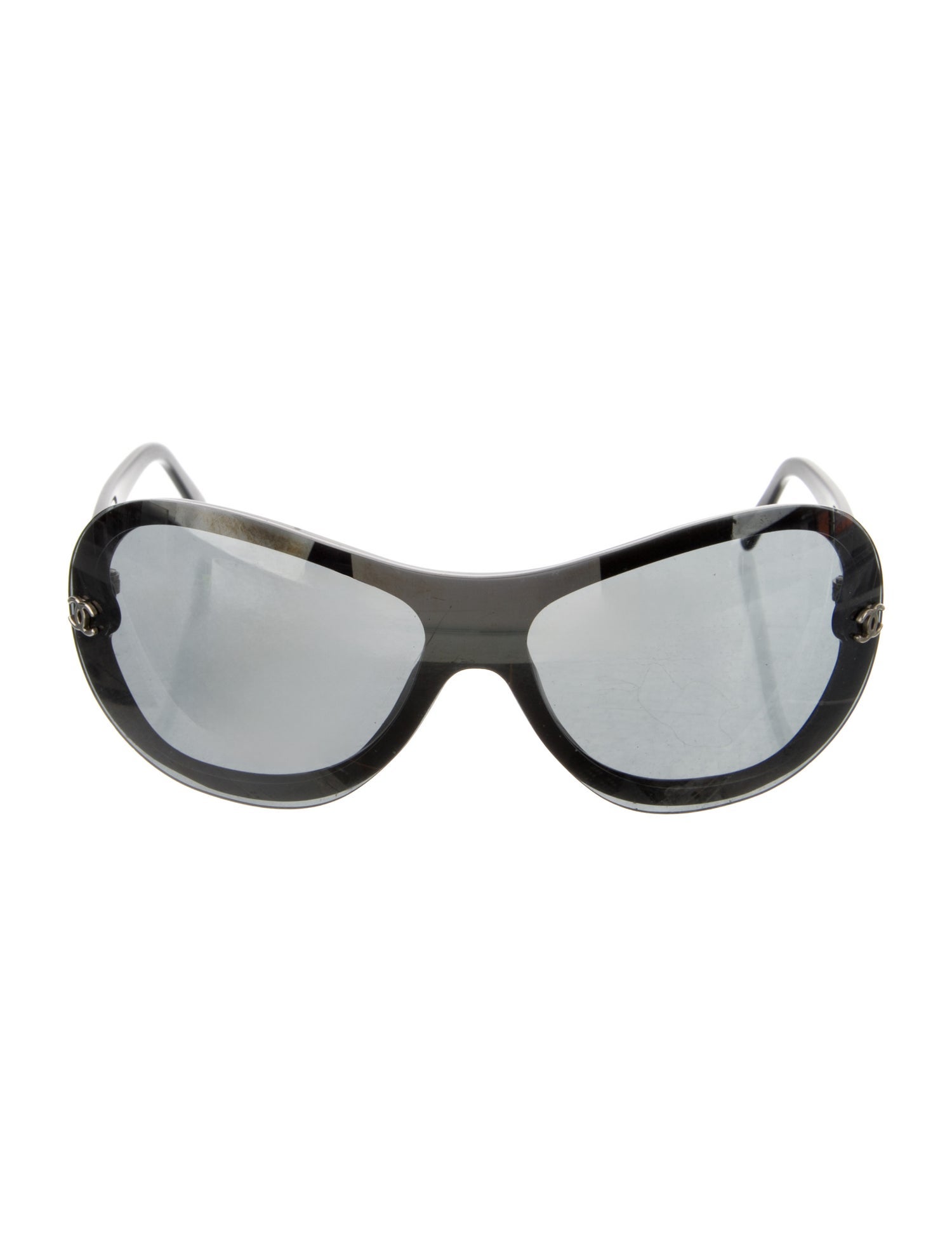 Chanel Interlocking CC Logo Shield Sunglasses