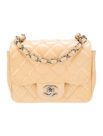 Chanel Shoulder Bags Classic Patent Mini Square Flap Bag