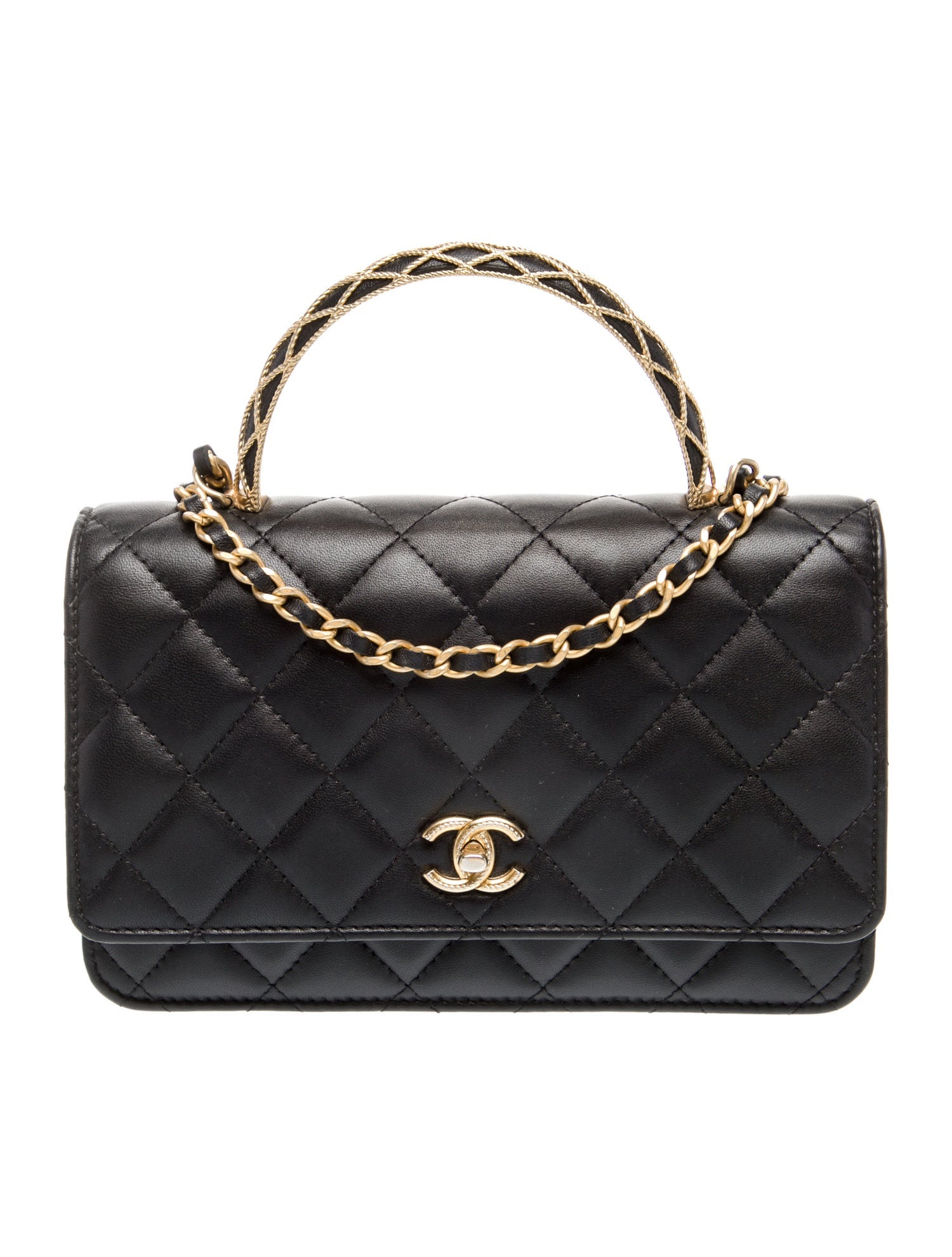 Chanel Top Handle Wallet on Chain