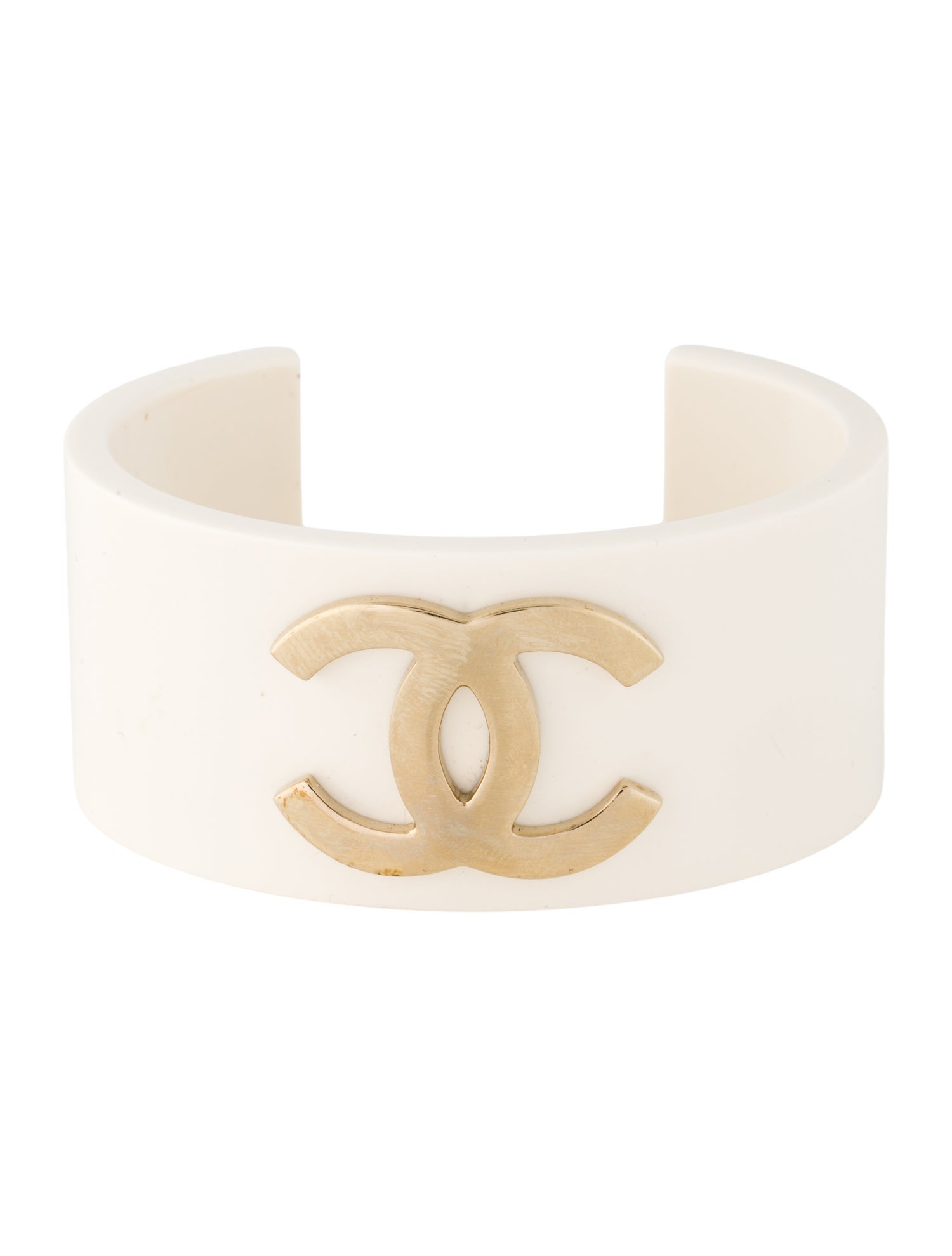 Chanel Resin CC Cuff Bracelet