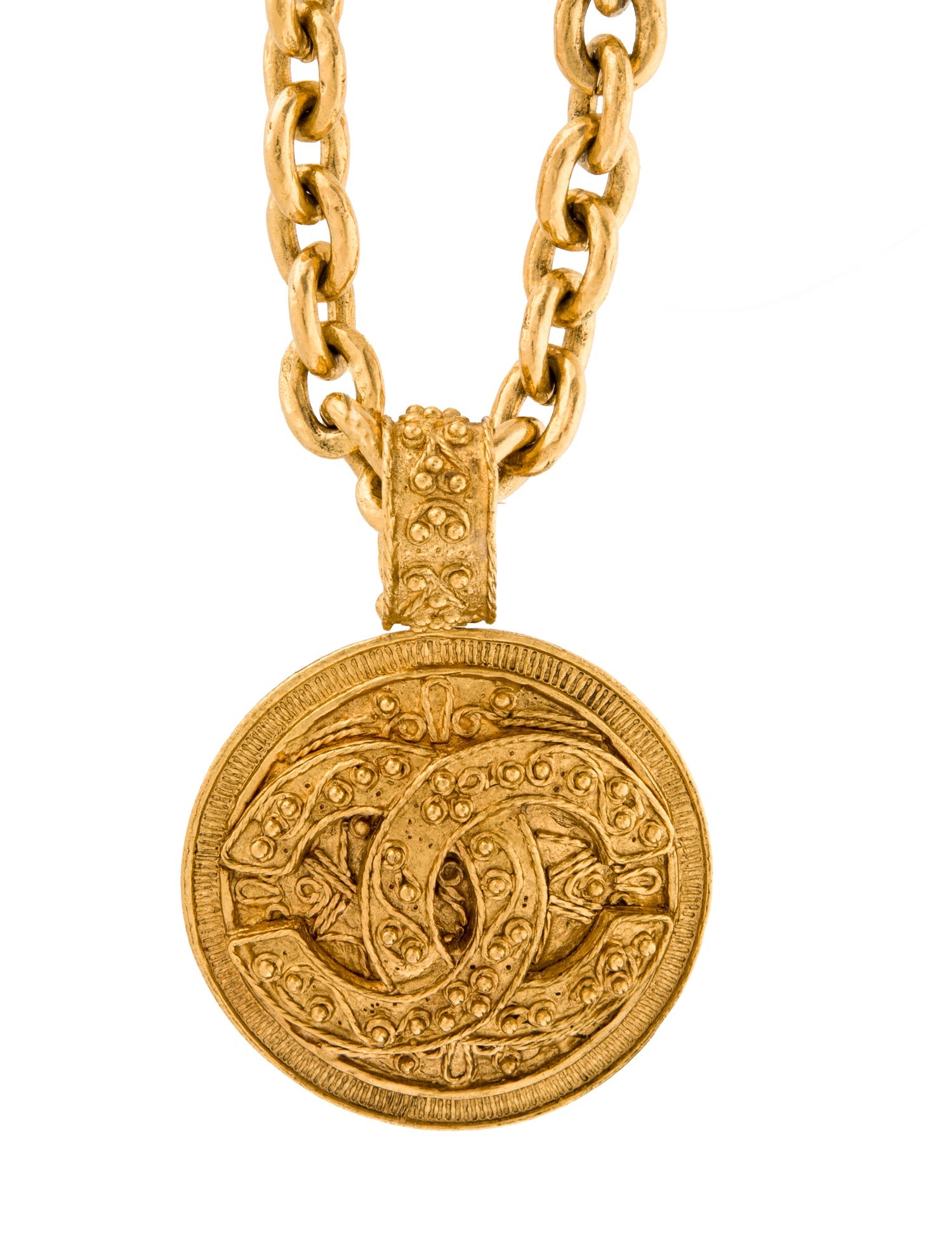 Chanel Vintage CC Pendant Necklace