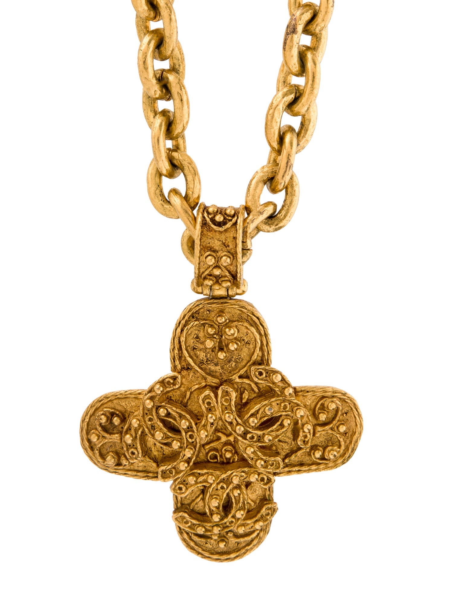 Chanel Vintage CC Pendant Necklace