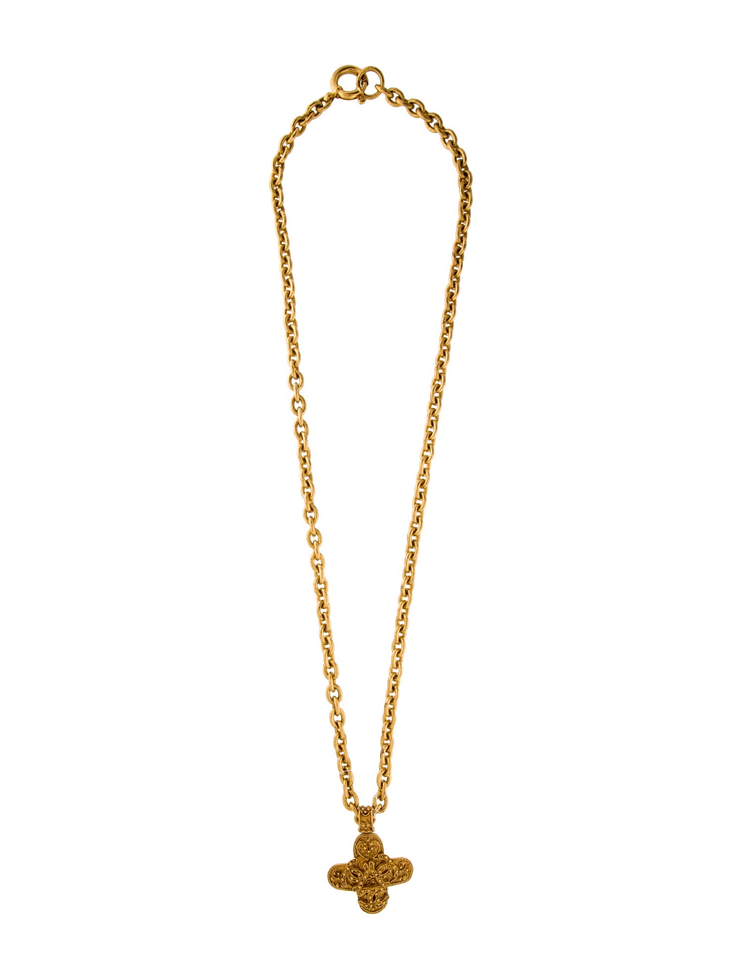 Chanel Vintage CC Pendant Necklace