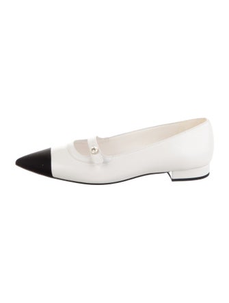 Chanel 2024 Interlocking CC Logo Mary Jane Flats